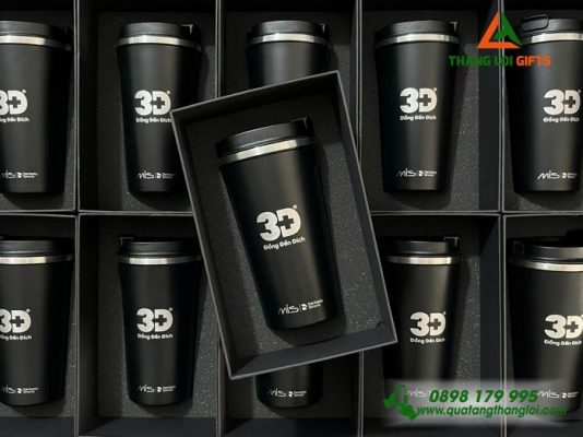 Ly Giữ Nhiệt 510ml Màu Đen - Khắc Logo Y Nha Khoa 3D