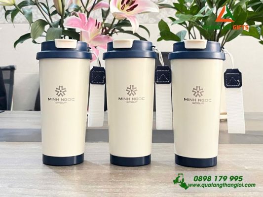 Ly Giữ Nhiệt 530ml - Khắc Logo Doanh Nghiệp Minh Ngọc Group