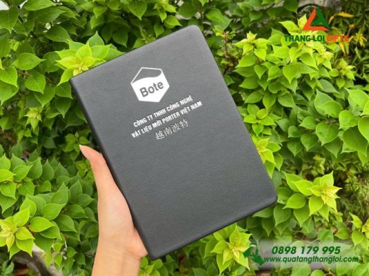 Sổ Tay Dán Gáy - Ép Kim Logo Doanh Nghiệp PORTER VIỆT NAM