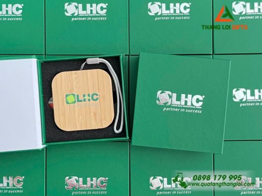 Hộp Cáp Sạc Đa Năng Gỗ - In Logo Doanh Nghiệp Long Hậu LHC