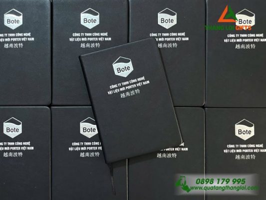 Sổ Tay Dán Gáy - Ép Kim Logo Doanh Nghiệp PORTER VIỆT NAM