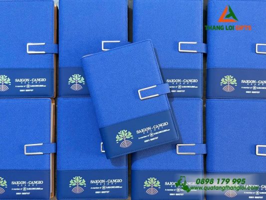 Sổ Da Bìa Còng - In Logo Khu Du Lịch Sinh Thái Sài Gòn Cần Giờ Resort