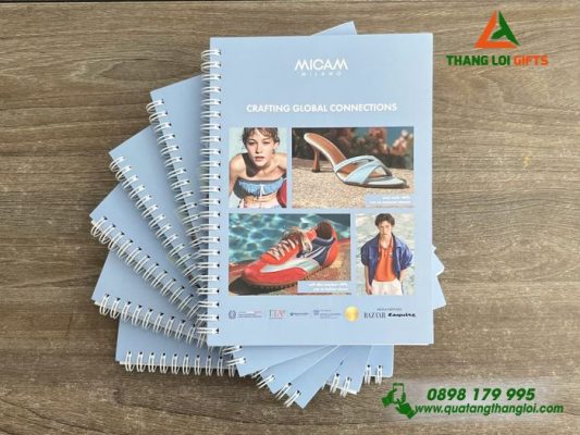 Sổ Tay Lò Xo – In Logo Hình Ảnh Sự Kiện MICAM MilanoSổ Tay Lò Xo – In Logo Hình Ảnh Sự Kiện MICAM Milano
