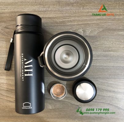 Bình Giữ Nhiệt Lock&Lock 800ml Khắc Logo Doanh Nghiệp MH Entertainment
