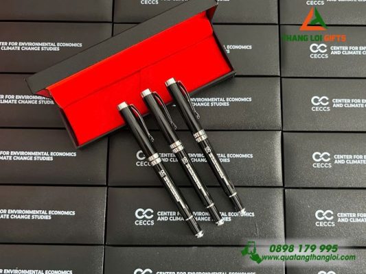 Bút Ký Kim Loại Cao Cấp Màu Đen Khắc Logo Doanh Nghiệp CECCS