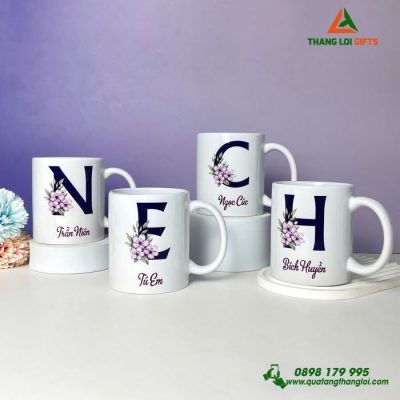 Ly Sứ Trắng In Logo, Hình Ảnh Và Tên Riêng – Quà Tặng Doanh Nghiệp Cao Cấp