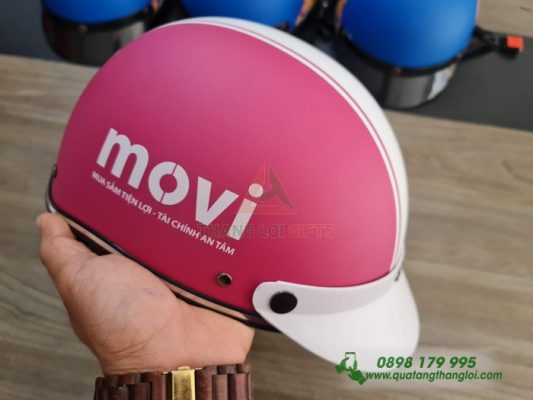 Nón Bảo Hiểm In Logo Nội Dung Theo Yêu Cầu
