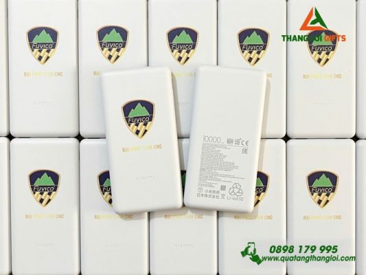 Pin Sạc Dự Phòng Xiaomi 20.000mAh In Logo Doanh Nghiệp Đại Phúc Vĩnh CNC